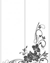 Пескоструйный рисунок Цветы 1145